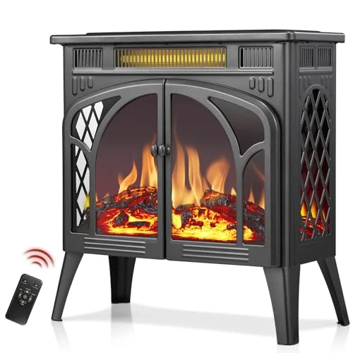 R.W.FLAME 25-inch Cathedral Electric Stove — 25" · Gray detail 1