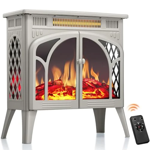 R.W.FLAME 25-inch Cathedral Electric Stove — 25" · Beige detail 1