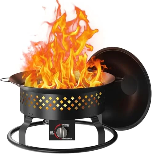 R.W.FLAME 19-inch Portable Propane Fire Pit — Black · B0BKKPB8SJ detail 1