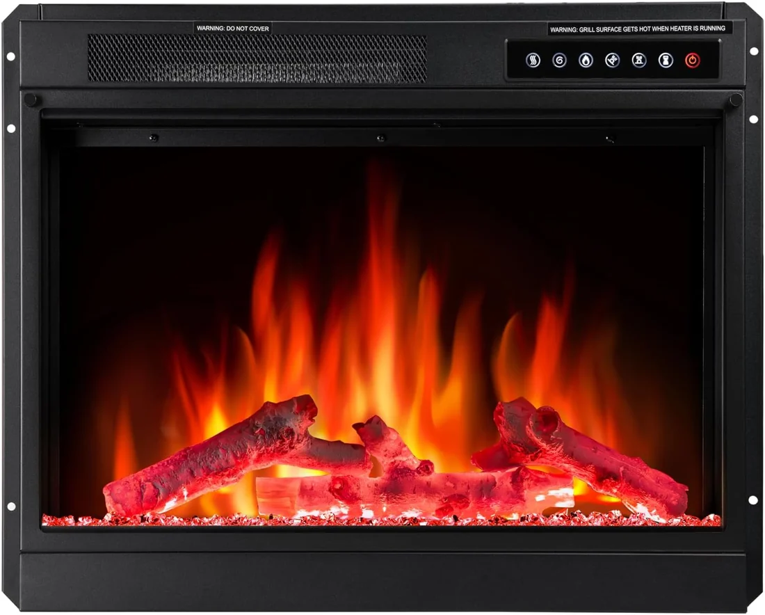 R.W.FLAME Adjustable Flame Electric Fireplace Insert