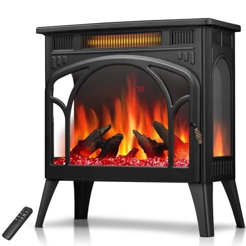 R.W.FLAME 25-inch Cathedral Electric Stove — Upgraded Flame — 25" · Flame Upgrade detail 1