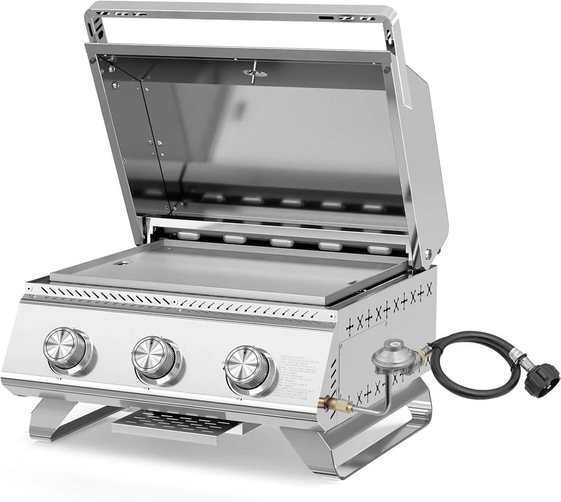 3-Burner Tabletop Griddle