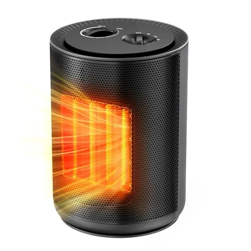 R.W.FLAME ZFH016M Ceramic Space Heater — Black-without Remote Control detail 1