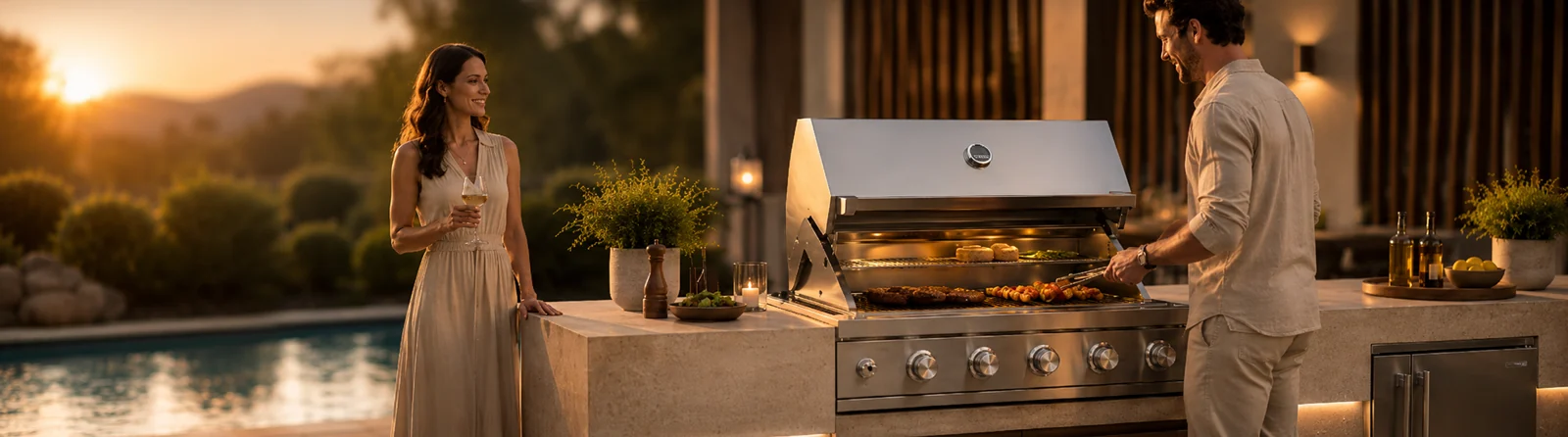 R.W.FLAME outdoor cooking scene